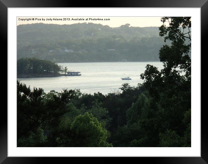 Houseboat Framed Mounted Print by Pics by Jody Adams
