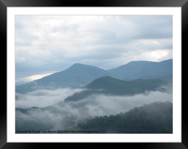 Mountains in the Morning Framed Mounted Print by Pics by Jody Adams