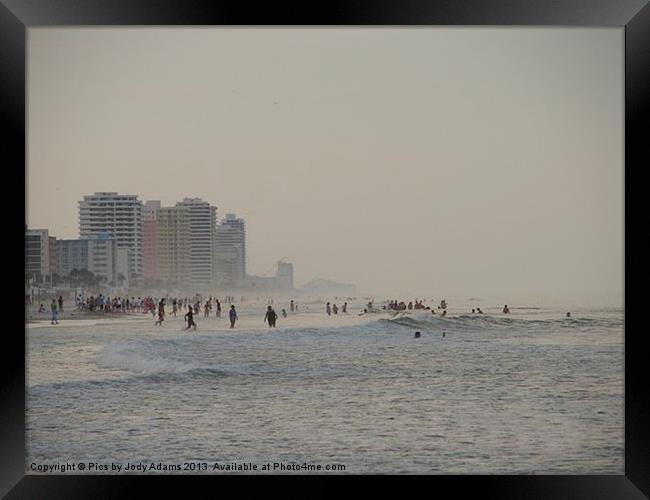 At the Beach Framed Print by Pics by Jody Adams