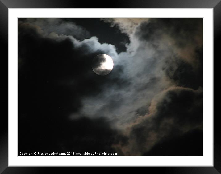 Blue Moon Framed Mounted Print by Pics by Jody Adams