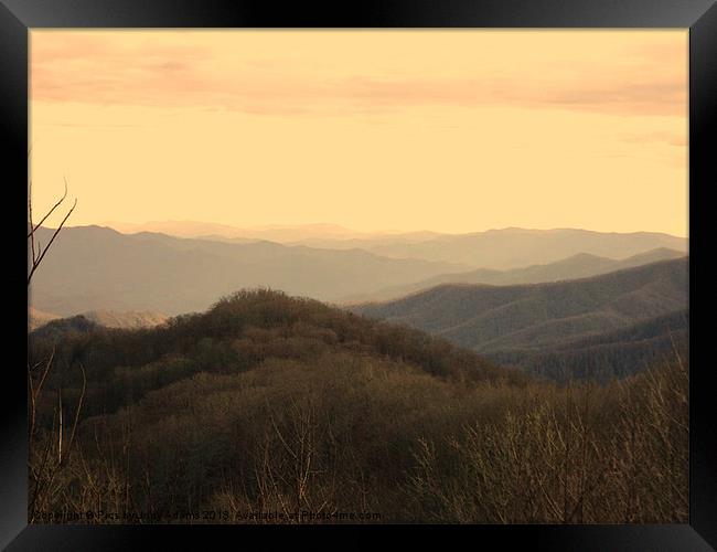 View of the Smokies Framed Print by Pics by Jody Adams