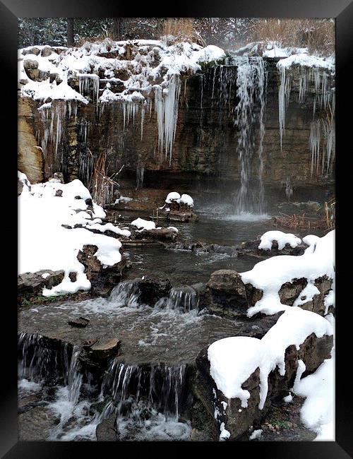 Icicles Framed Print by Pics by Jody Adams