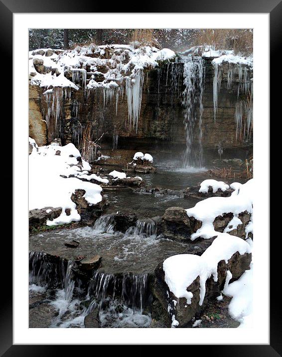 Icicles Framed Mounted Print by Pics by Jody Adams