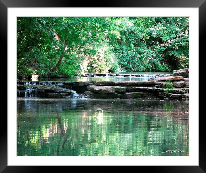 Emerald Green Waters Framed Mounted Print by Pics by Jody Adams