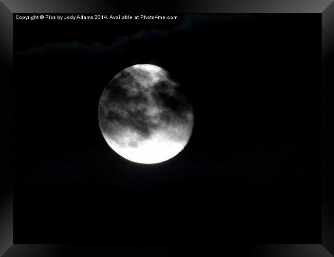  Moon Light Framed Print by Pics by Jody Adams