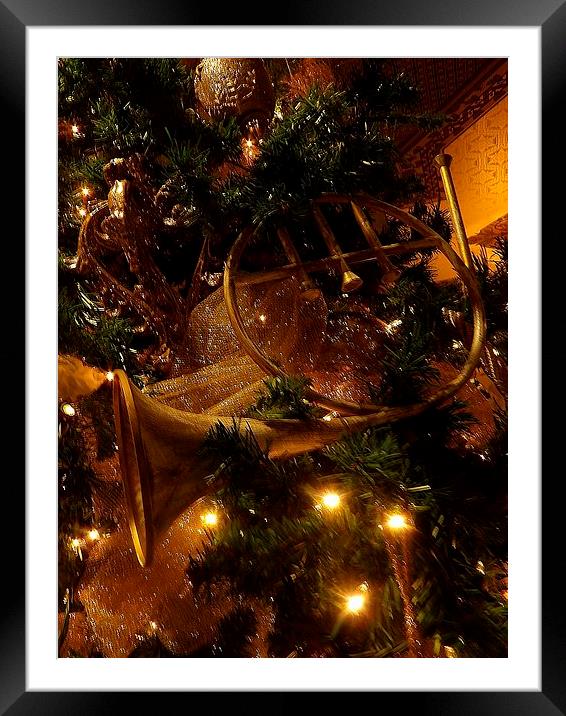  Gold Tinsel Framed Mounted Print by Pics by Jody Adams