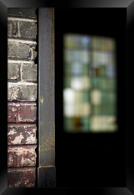 Brick and Window Framed Print by Jessica Berlin