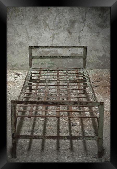 Prison Bed Framed Print by Jessica Berlin