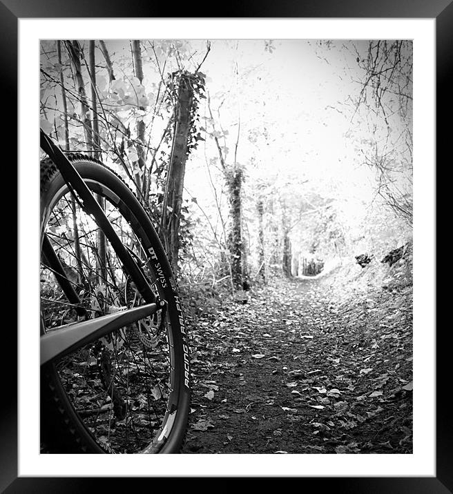 Morning Cycle Framed Mounted Print by Colin Richards