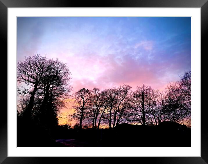 Night Sky’s  Framed Mounted Print by Colin Richards