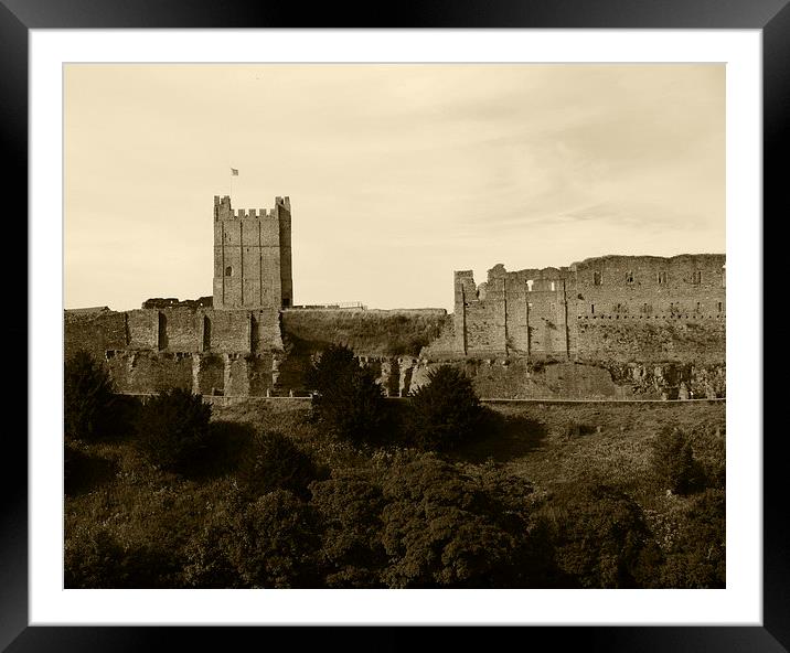 Richmond Castle Ruins Framed Mounted Print by Susan Mundell
