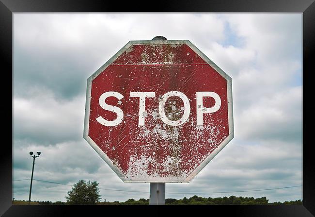 STOP! Framed Print by Gemma Shipley
