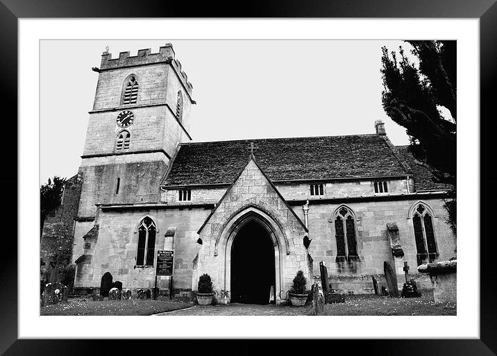 Prestbury Church Framed Mounted Print by Gemma Shipley