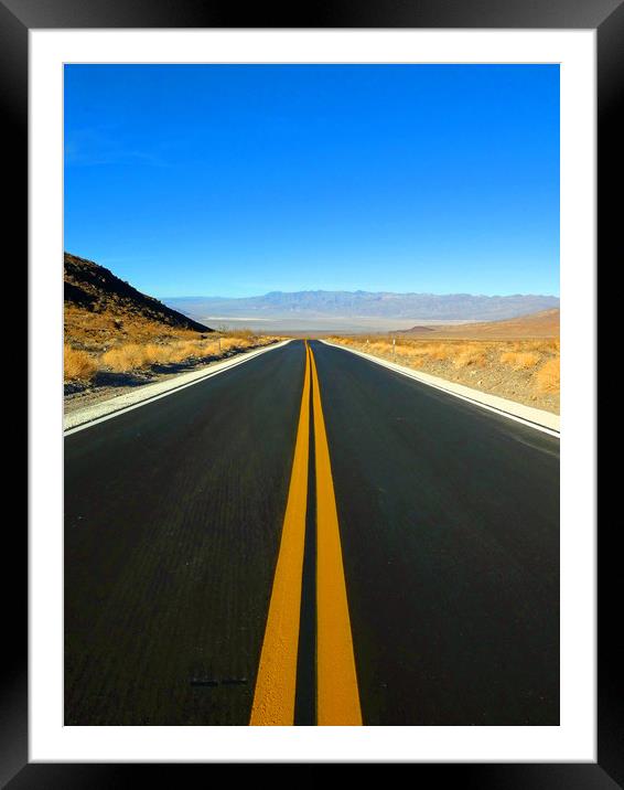 Nevada Desert Framed Mounted Print by David Skone