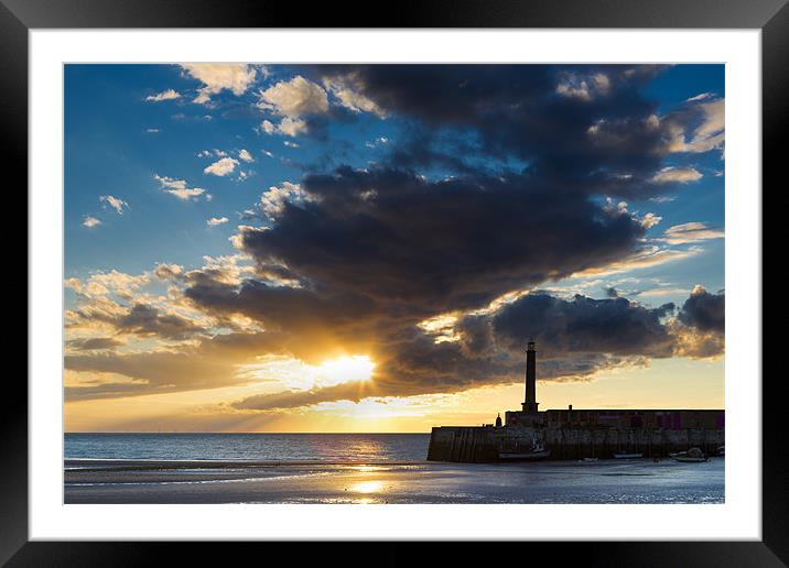 Margate Harbour Framed Mounted Print by derrick smith