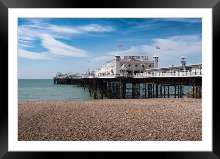 Brighton, Beach and Peer Framed Mounted Print by Craig Roper