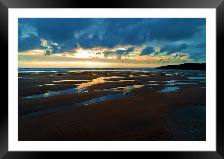 Sand Banks Framed Mounted Print by Ian Flear