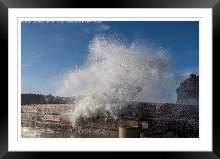 BOOM Framed Mounted Print by Peter Lennon