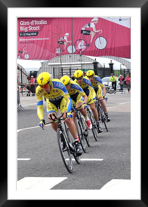 The Day The Giro Came To Belfast Framed Mounted Print by Peter Lennon
