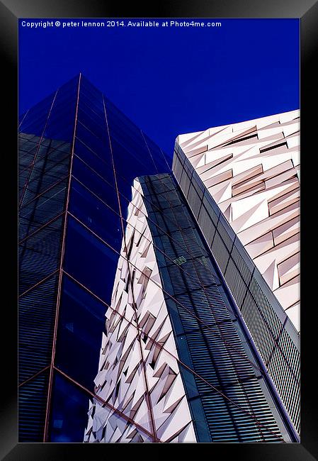  Converging Reflections Framed Print by Peter Lennon