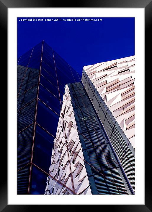  Converging Reflections Framed Mounted Print by Peter Lennon