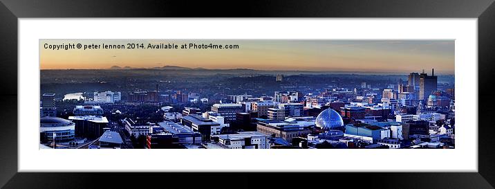 Purple Panorama Framed Mounted Print by Peter Lennon