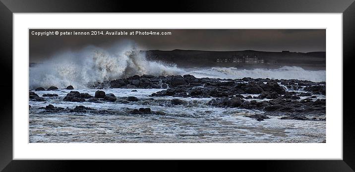  Raging Runkerry Framed Mounted Print by Peter Lennon