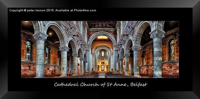  Belfast Cathedral 2 Framed Print by Peter Lennon