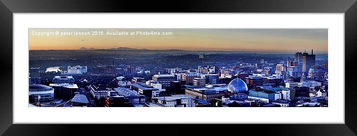 Looking South Framed Mounted Print by Peter Lennon