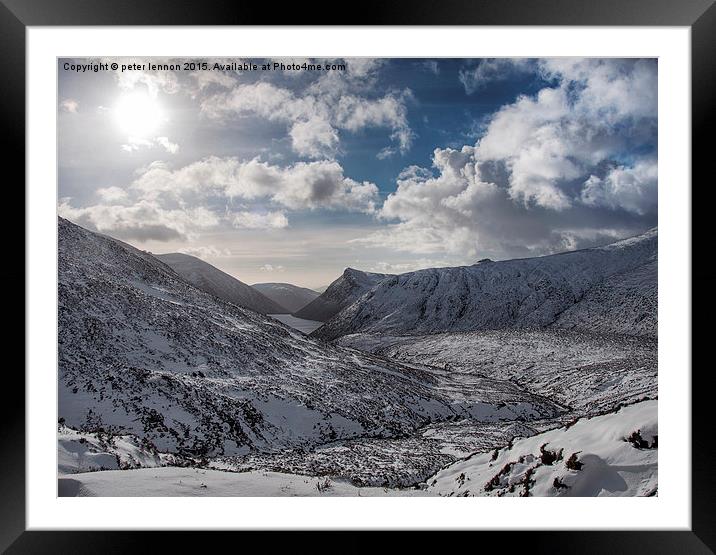  Magnificent Mournes Framed Mounted Print by Peter Lennon