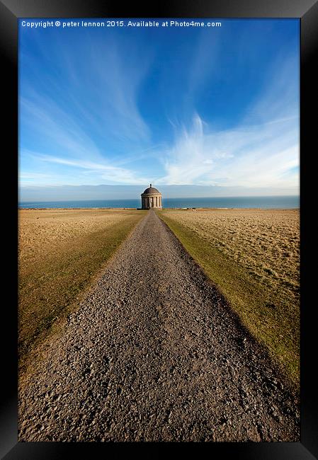 All Roads Lead to Mussenden Framed Print by Peter Lennon