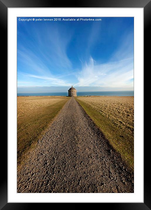 All Roads Lead to Mussenden Framed Mounted Print by Peter Lennon