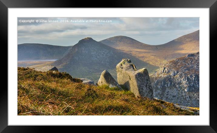 STANDING STONES Framed Mounted Print by Peter Lennon