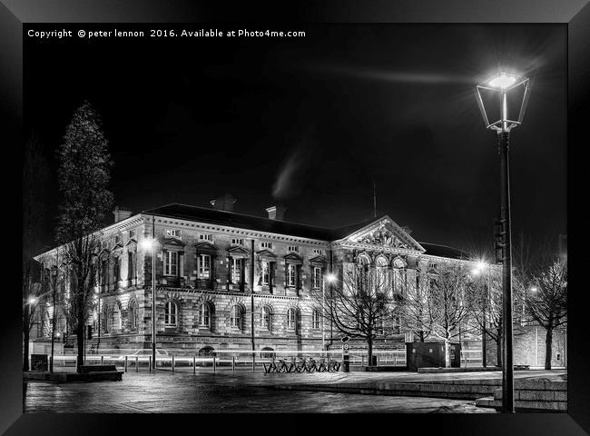 The Custom House Framed Print by Peter Lennon