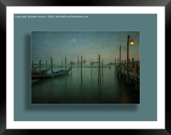 Venice Old Masters 2 Framed Mounted Print by Peter Lennon