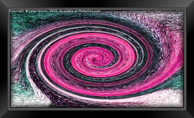 A Galaxy Away Framed Print by Peter Lennon