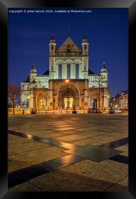 St Annes Cathedral Belfast Framed Print by Peter Lennon