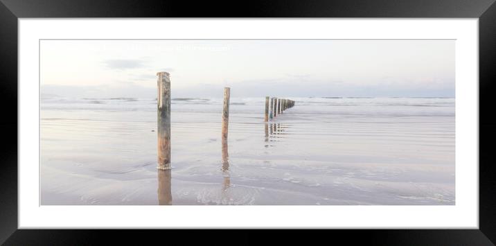 Sea Of Tranquility Framed Mounted Print by Peter Lennon