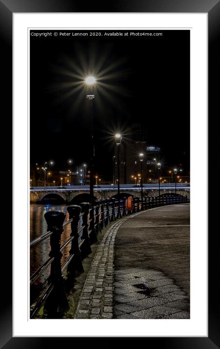 Along The Lagan Framed Mounted Print by Peter Lennon