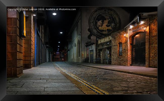 Hill Street Belfast Framed Print by Peter Lennon