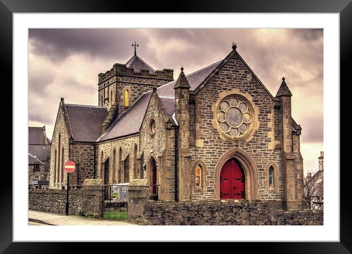 Lerwick Library, Shetland (Formerly St. Ringan's C Framed Mounted Print by Anne Macdonald
