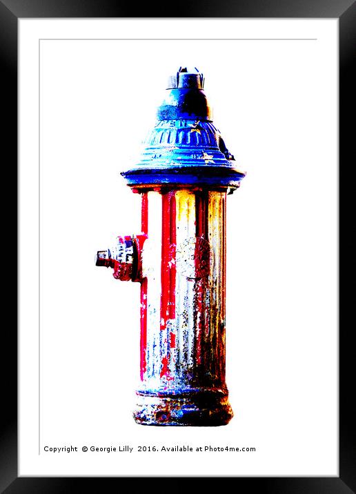                                NYC Hydrant Framed Mounted Print by Georgie Lilly