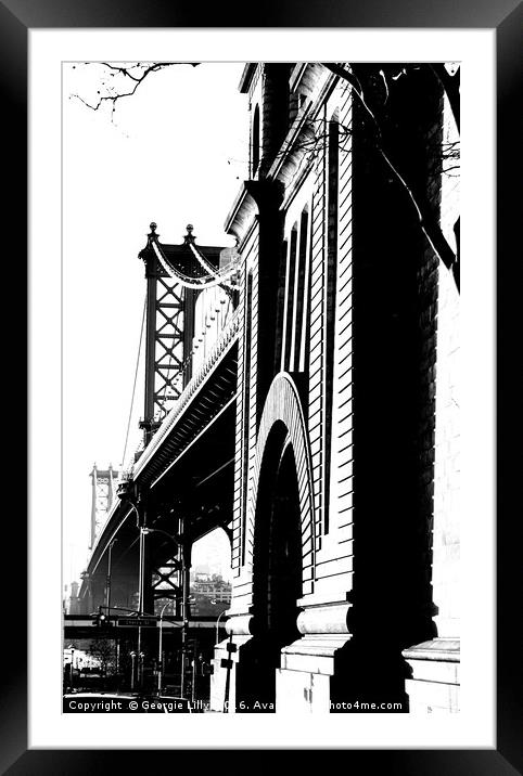            Under the Bridge Framed Mounted Print by Georgie Lilly