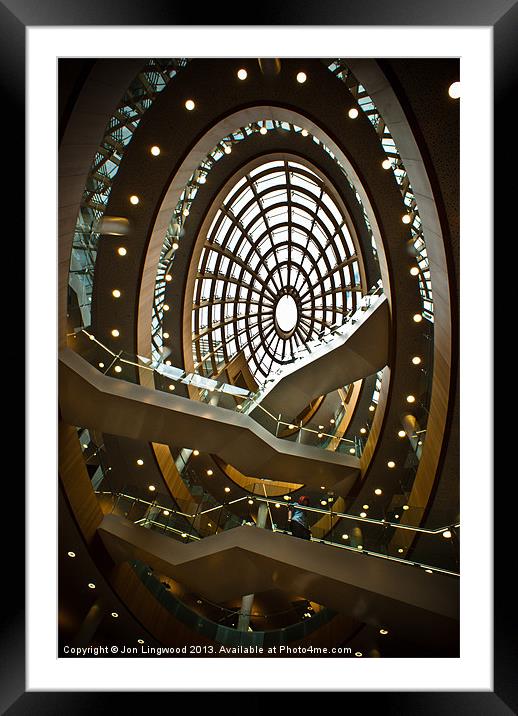Liverpool Central Library Framed Mounted Print by Jon Lingwood