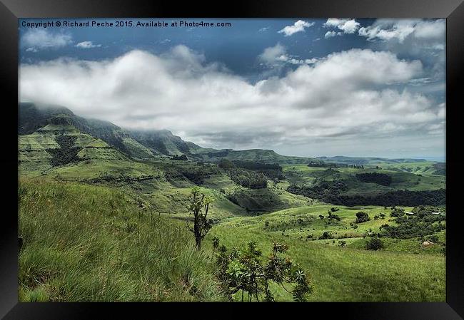  Drakensberg Valley Framed Print by Richard Peche
