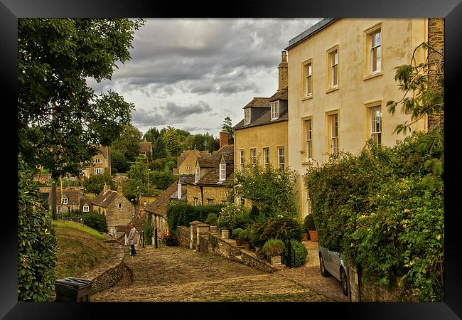 A Lane in Bath Framed Print by Ray Nelson