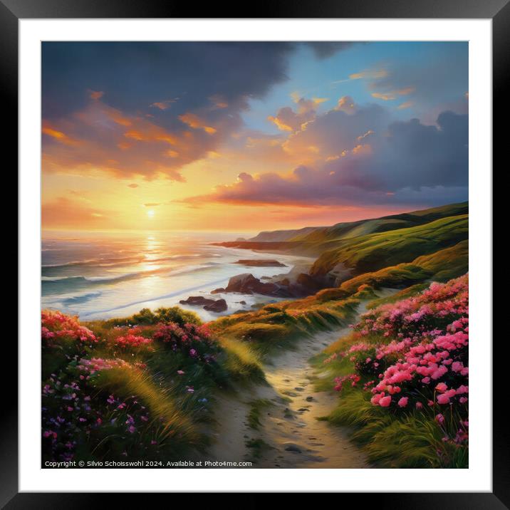 Spring in Cornwall Framed Mounted Print by Silvio Schoisswohl