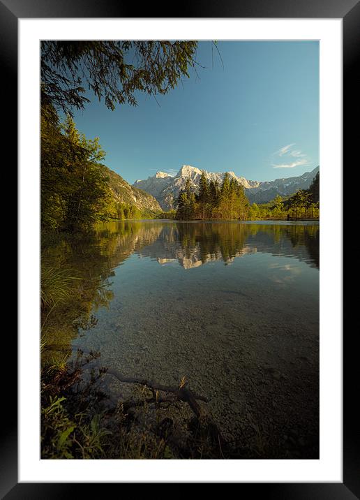 alp lake Framed Mounted Print by Silvio Schoisswohl