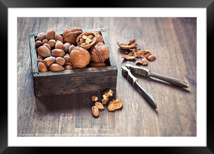 Nuts Framed Mounted Print by Silvio Schoisswohl