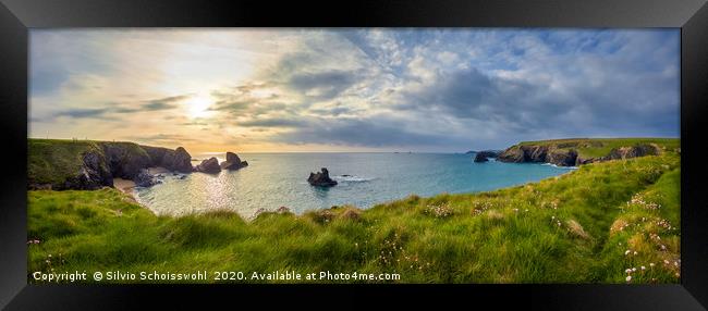 Cornwalls Green Coast Framed Print by Silvio Schoisswohl